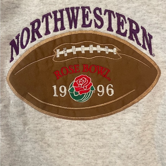 Vintage Northwestern University Rose Bowl sweatshirt - Picture 2 of 7